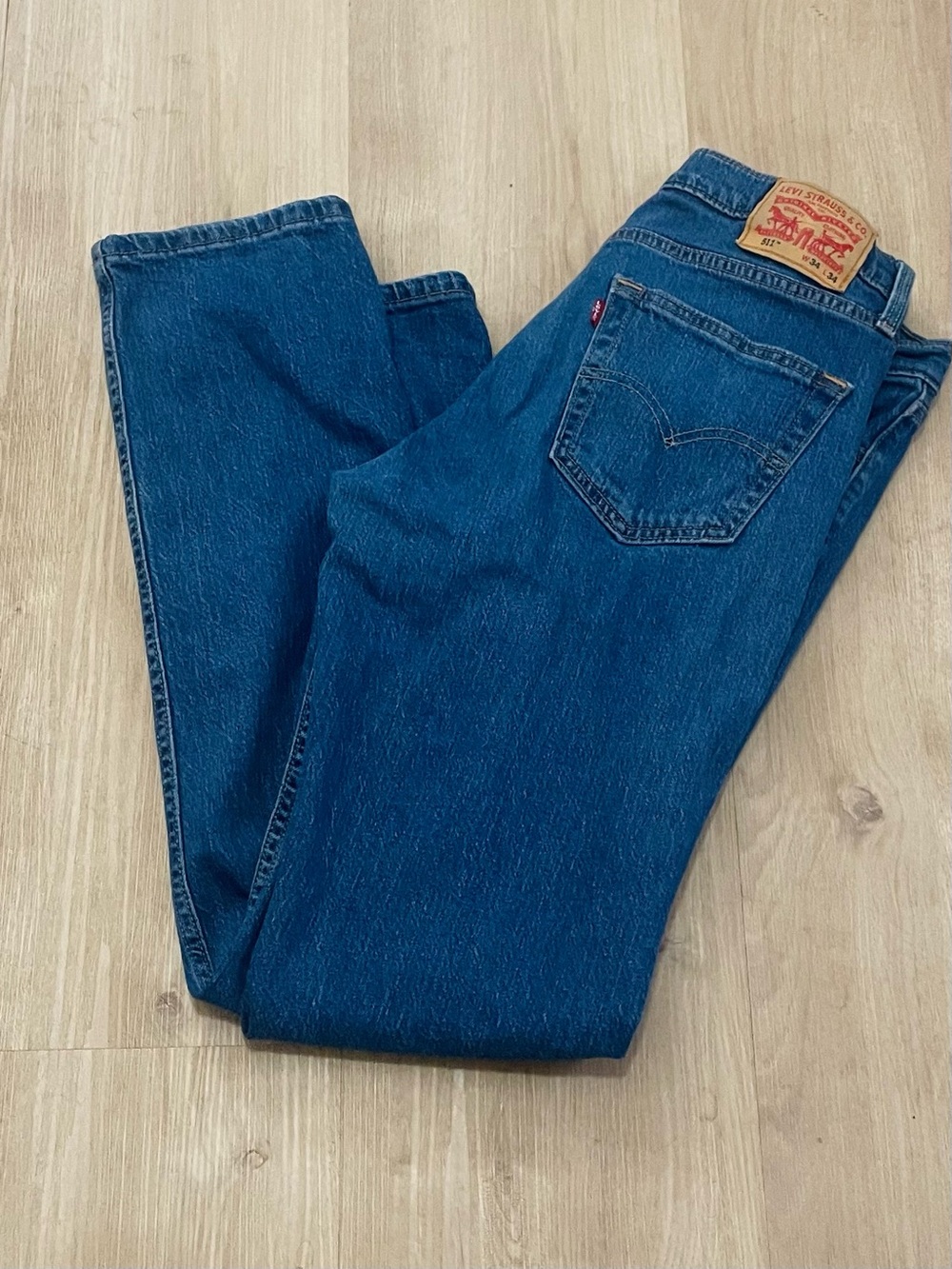 Levi's Men's 511 Blue Classic Straight Jeans 34x34